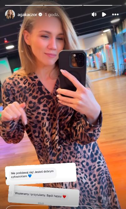 Agnieszka Kaczorowska zwróciła się do obserwujących