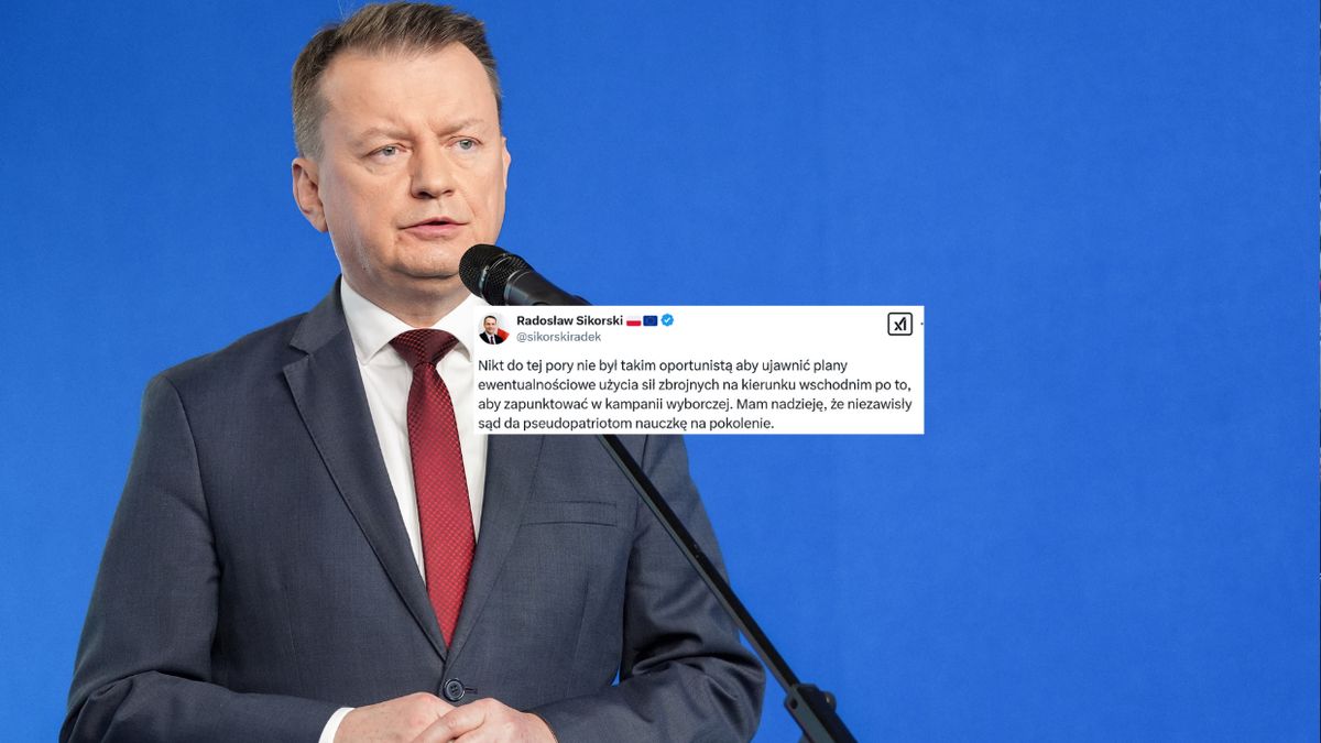 Sikorski krytykuje Błaszczaka