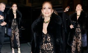 Rozebrana do rosołu Jennifer Lopez ŚWIECI BIELIZNĄ na Milan Fashion Week. Zniewalająca? (ZDJĘCIA)