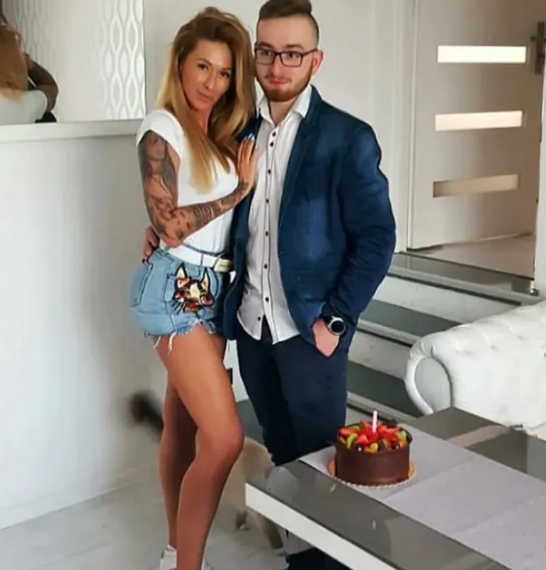 Sylwia Peretti z synem