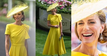 Księżna Kate powraca na Royal Ascot po trzyletniej przerwie. ZACHWYCIŁA w kanarkowej kreacji (ZDJĘCIA)