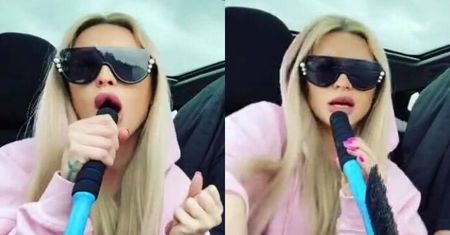 "Mała" Ania parodiuje Mandarynę podczas jazdy samochodem. Zaniepokojeni fani: "A gdzie pasy?"