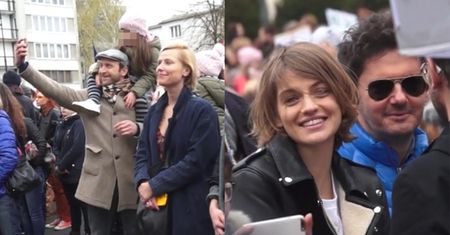 Wojewódzki i Szyc z dziewczynami protestują przeciw ustawie antyaborcyjnej!