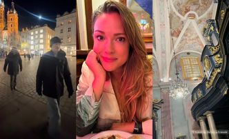 Alicja Bachleda-Curuś włóczy się uliczkami Krakowa w asyście 16-letniego Henry'ego Tadeusza (FOTO)