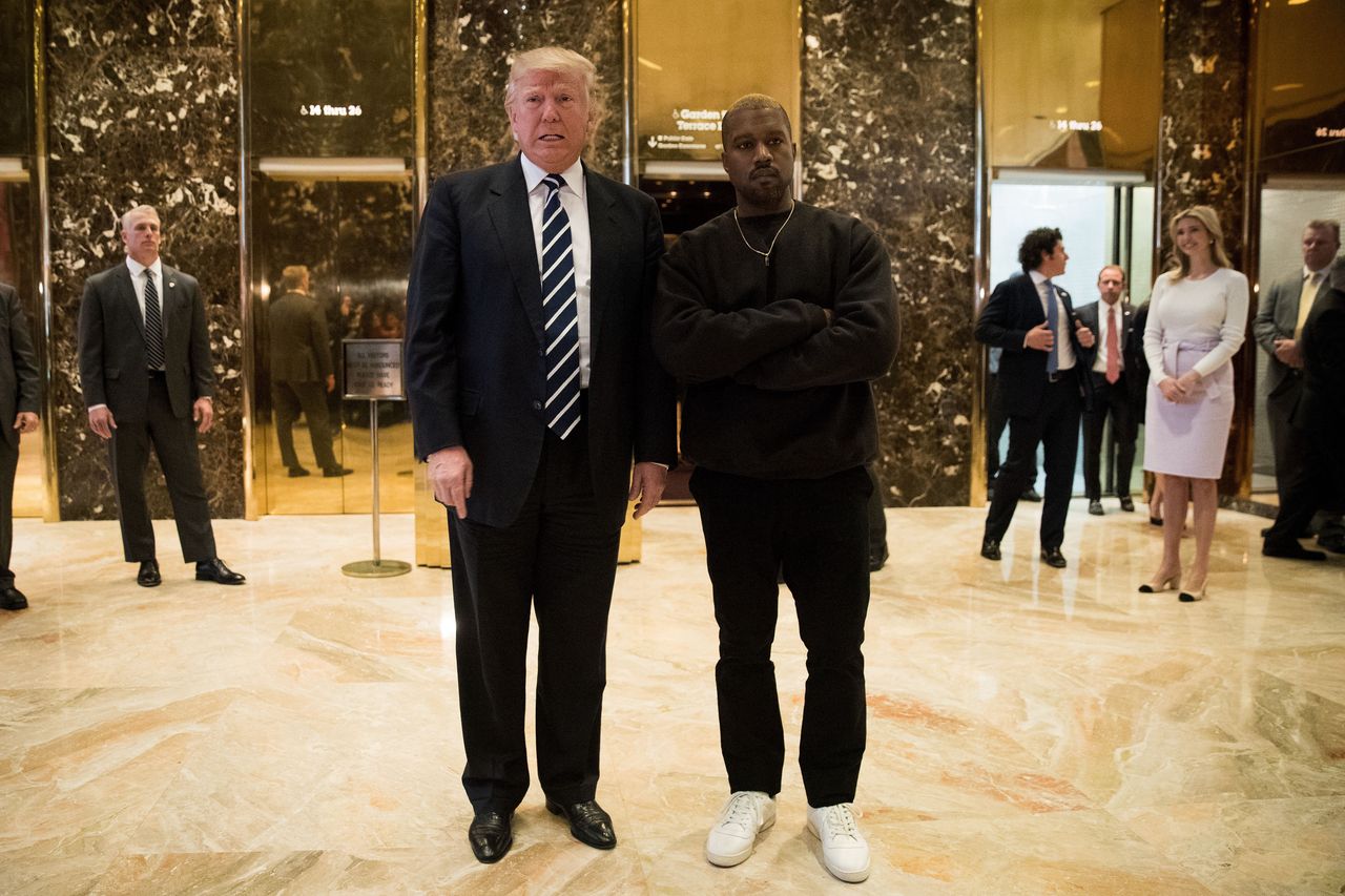 Kanye West and Donald Trump