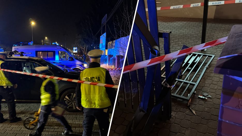 Wypadek przed szkołą w Warszawie