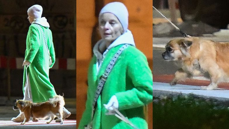 Małgorzata Foremniak z psem