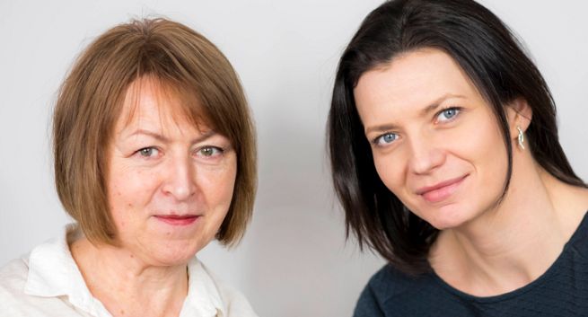 Joanna Burbridge i Monika Dąbrowska w Stämpfli Polska