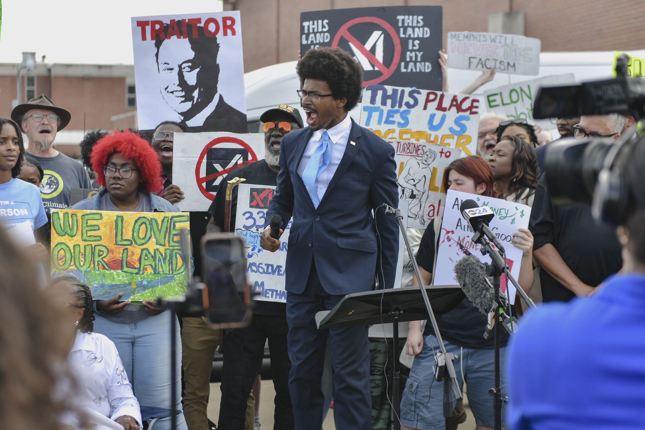 Kwiecień 2025 r. Protest mieszkańców Memphis przeciwko turbinom 