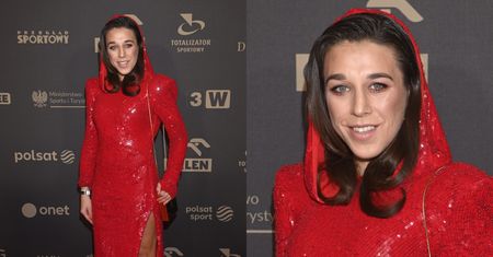 Gala Mistrzów Sportu 2023. Joanna Jędrzejczyk podbija ściankę jako cekinowy Czerwony Kapturek (FOTO)