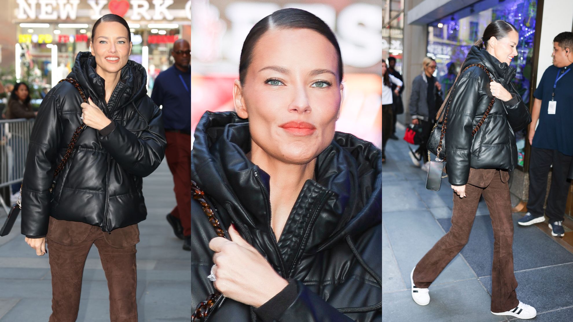 Niepokojąco szczupła Adriana Lima szwenda się po Nowym Jorku