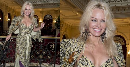 49-letnia Pamela Anderson i jej silikony na pokazie! "Piersi mam nadal młode" (ZDJĘCIA)