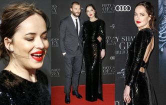 Dakota Johnson i Jamie Dornan promują "Ciemniejszą stronę Greya" w Hamburgu (ZDJĘCIA)