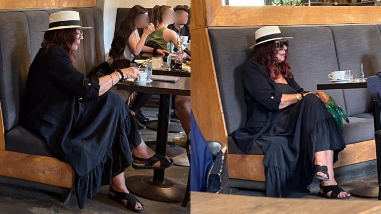 Agnieszka Fitkau-Perepeczko parkuje w niedozwolonym miejscu i znika w restauracji