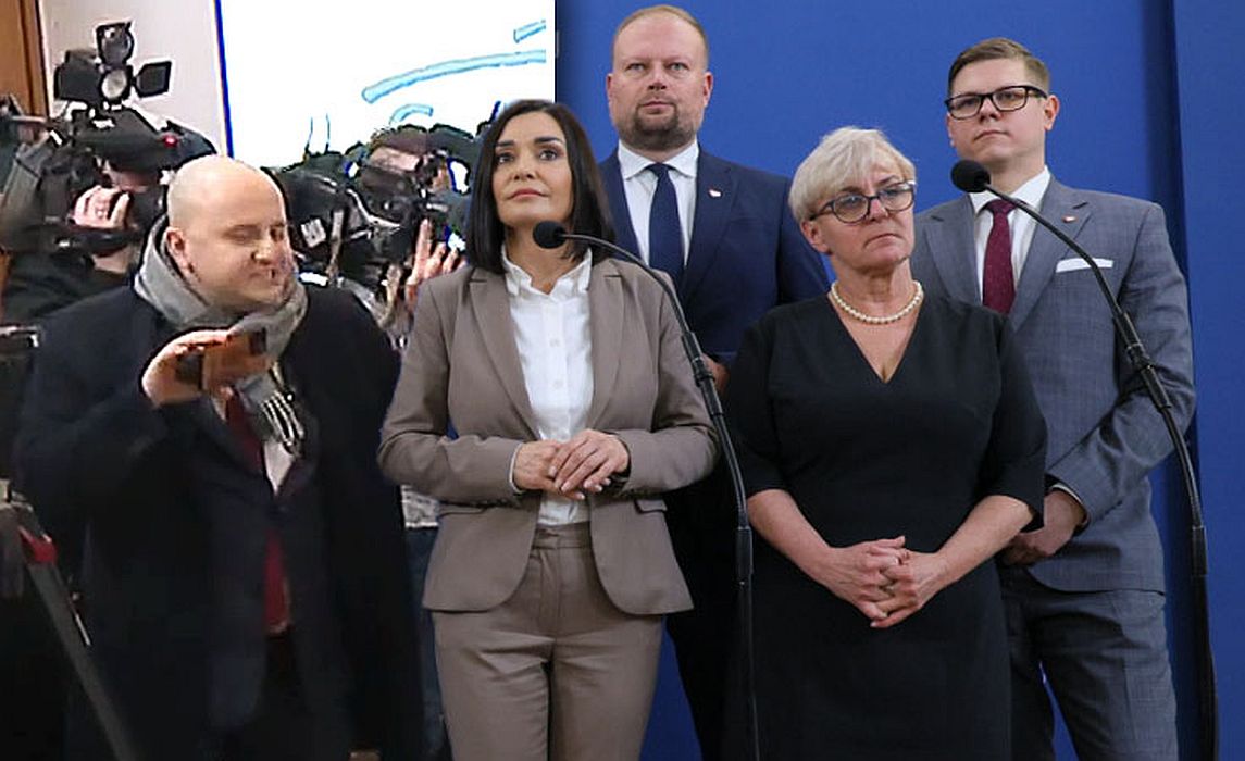 Matecki wtargnął na konferencję. Zaczął krzyczeć