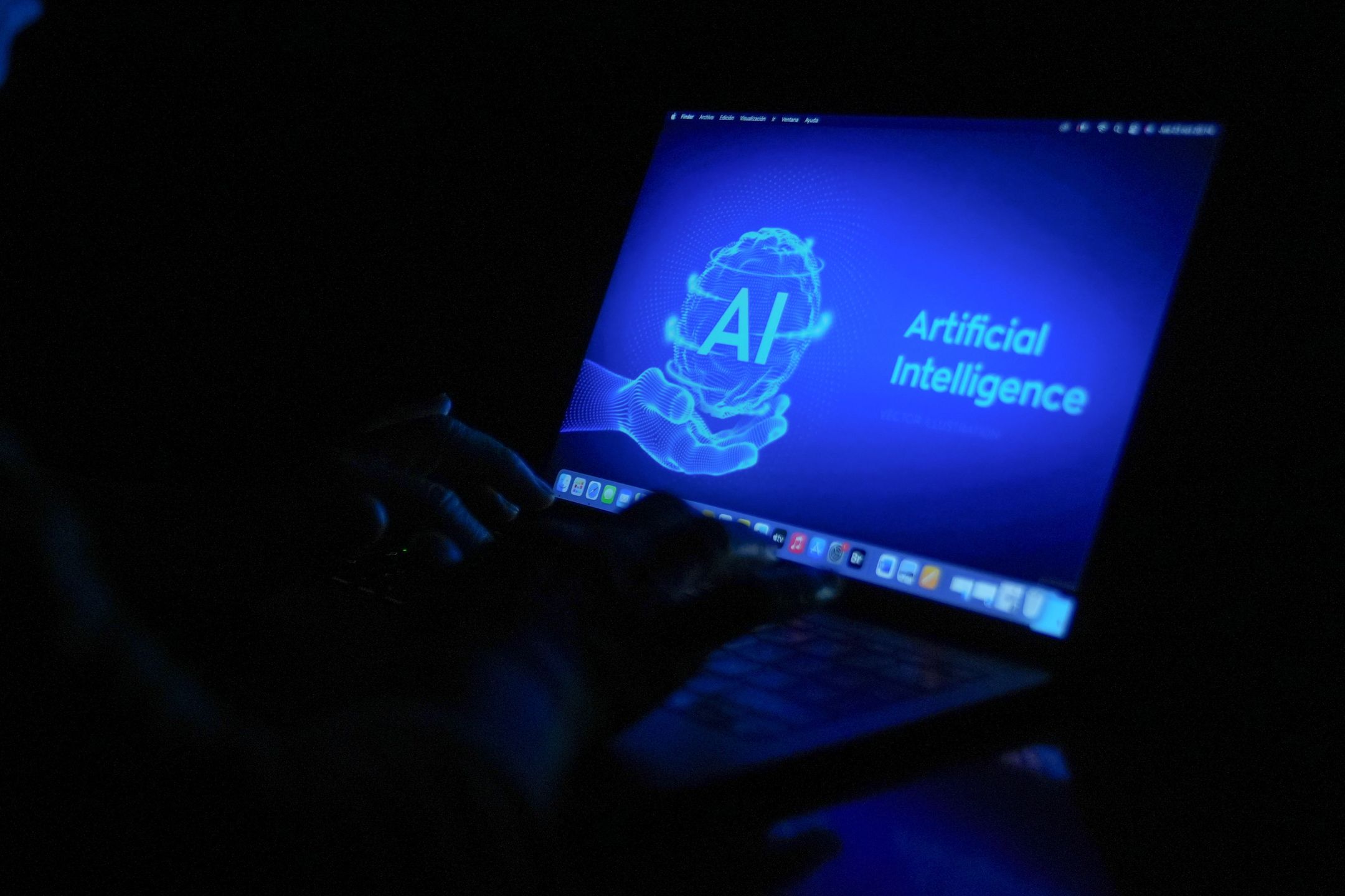 BARCELONA, CATALONIA, SPAIN - OCTOBER 24: A computer with the acronym AI for Artificial Intelligence, on 24 October, 2025 in Barcelona, Catalonia, Spain. According to a study by the International University of La Rioja (UNIR), Spain is at the forefront of Artificial Intelligence (AI) development in the Spanish-speaking world. The study, entitled 'Spain in the face of Artificial Intelligence: installed capacities, challenges and opportunities', highlights the country's solid capabilities and its potential to be an international benchmark, while stressing the need to strengthen regional cooperation. (Photo By David Zorrakino/Europa Press via Getty Images)