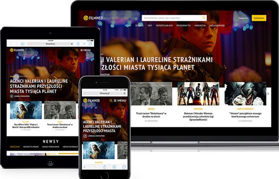 Filmweb notuje więcej odsłon niż 9 kolejnych serwisów łącznie. W dół sekcje filmowo-serialowe TVN.pl, Onetu, WP i Interii