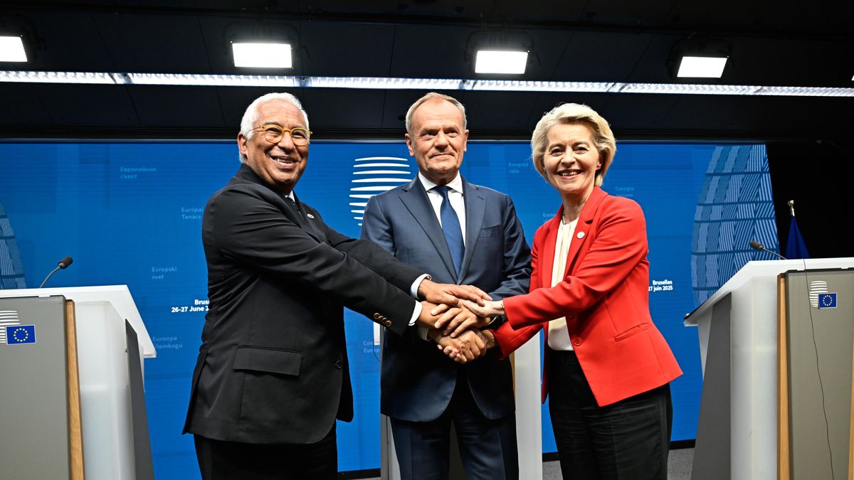 Donald Tusk, Antonio Costa, Ursula von der Leyen