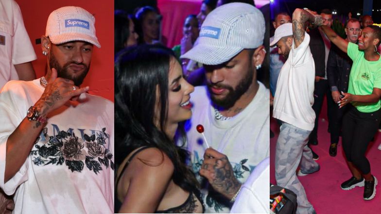 Neymar na imprezie z ciężarną partnerką