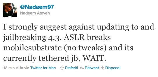 ASLR w iOS 4.3 powoduje konflikt z MobileSubstrate 1