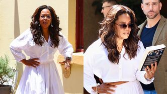 Chuda jak przecinek Oprah Winfrey wyłania się z hotelu w Sydney. Ostatnimi czasy schudła PONAD 20 KILOGRAMÓW (ZDJĘCIA)