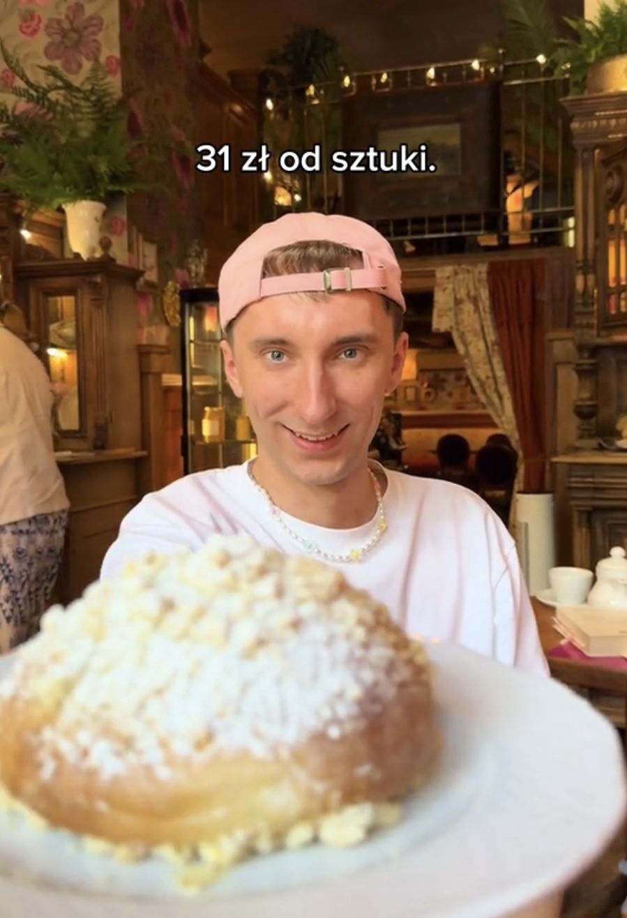 Tiktoker poszedł na jagodzianki do Magdy Gessler