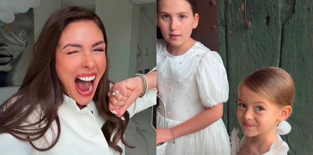 Klaudia Halejcio pochwaliła się ślubnymi kreacjami PASIERBICY i 5-letniej córki: "NAJSŁODSZE" (FOTO)