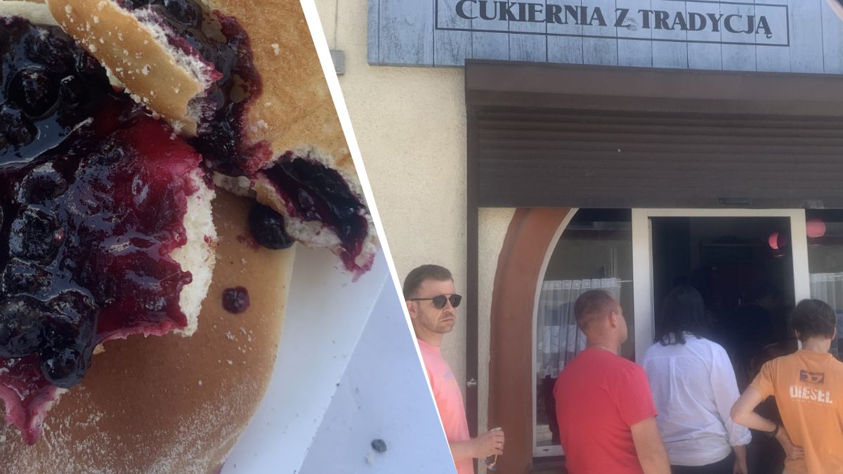 Jagodzianki w Olsztynku? Warto  postać w kolejce. 