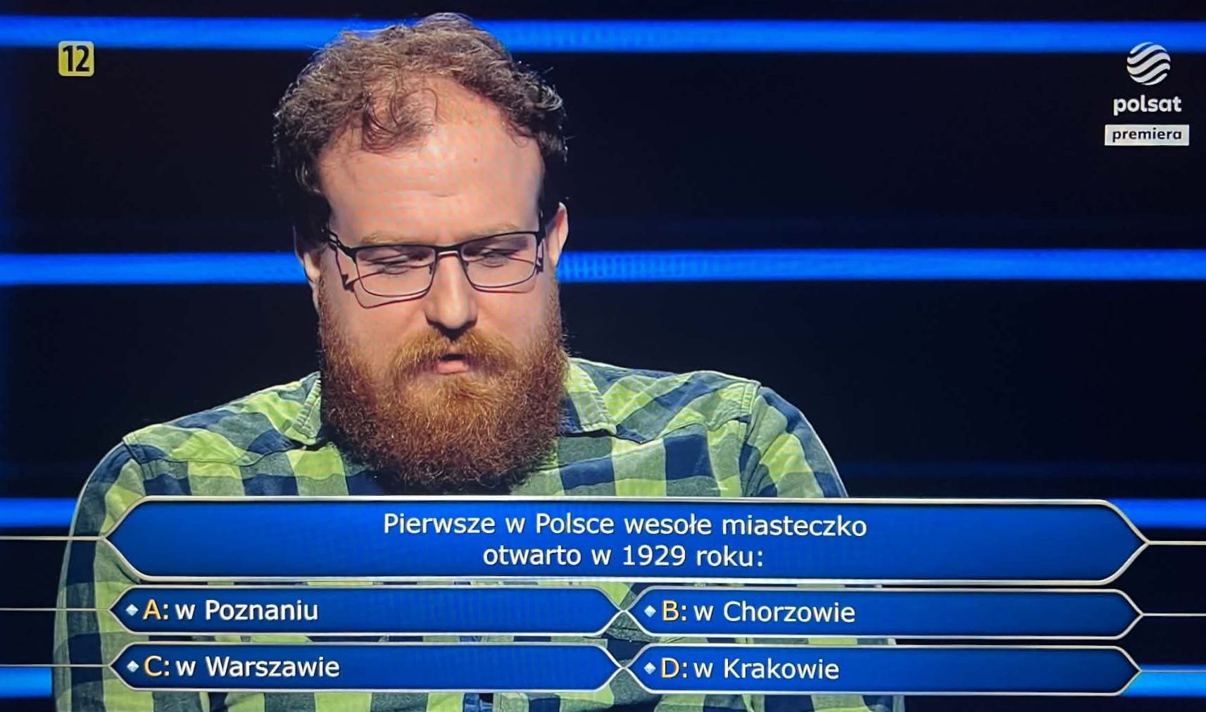 Karol Klucznik w programie "Milionerzy"