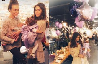 Anna Wendzikowska bawi się z dzieckiem na pierwszych urodzinach córki Rosati (FOTO)