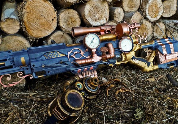 Steampunkowa snajperka domowej roboty - robi wrażenie!