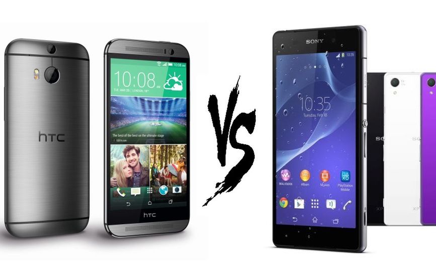 HTC One (M8) vs Sony Xperia Z2. W którym ekran i głośniki są lepsze?