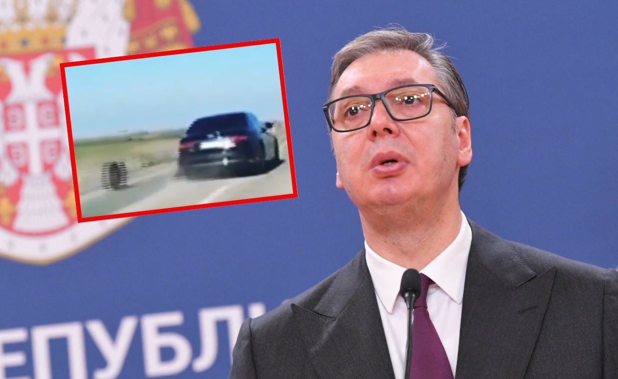 Serbian president avoids disaster as limo wheel detaches