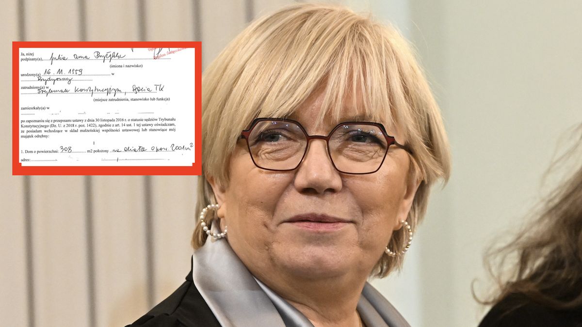 TK publikuje oświadczenie majątkowe Julii Przyłębskiej