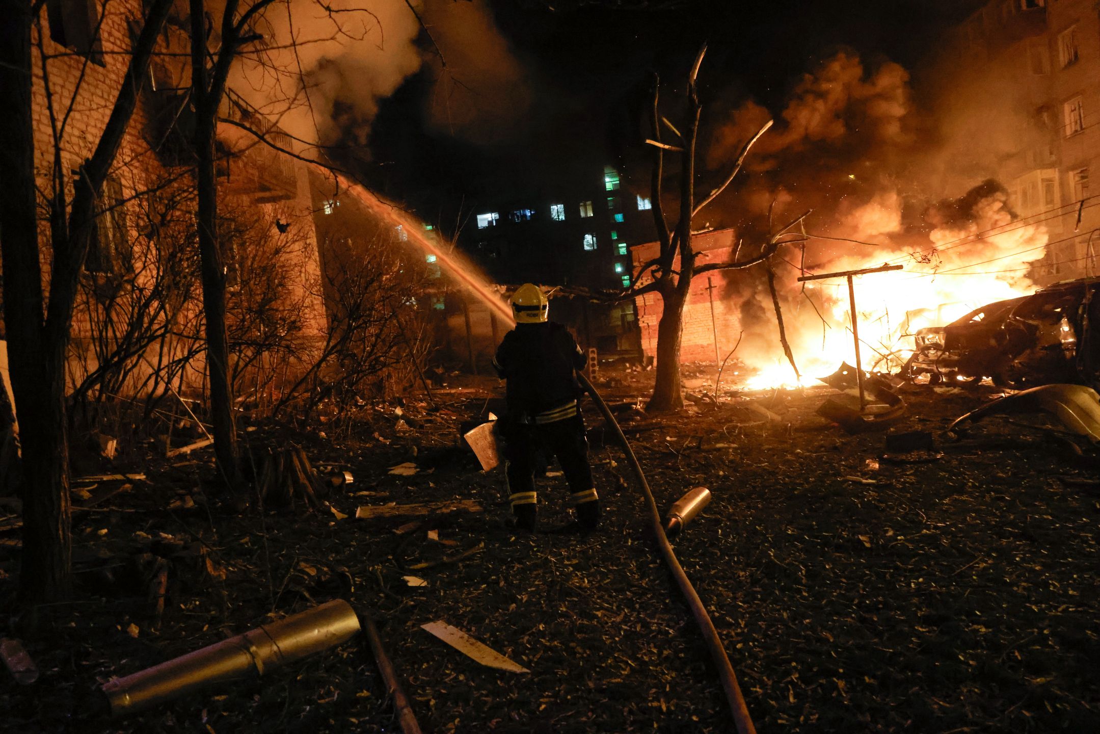 Skutki eksplozji rosyjskiego drona
Chark�w, Ukraina, 04.04.2025. Skutki eksplozji rosyjskiego drona Geran-2 (Shakhed-136) w Charkowie, 4 bm. Trwa inwazja Rosji na Ukrain�. (ad) PAP/Yevhen Titov
Yevhen Titov
atak, dron, inwazja, Rosja, Ukraina, wojna, wybuch, zbrojny