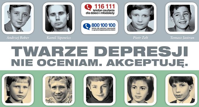 Dziennikarze i artyści jako dzieci w kampanii „Twarze depresji” (wideo)