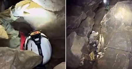 Weszli do jaskini i zaginęli. Moment trudnej akcji ratunkowej w Hiszpanii