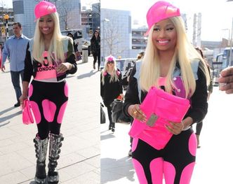 "BUTY DNIA": Różowa Nicki Minaj w Londynie... (FOTO)