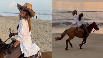 Julia Wieniawa w BIKINI szaleje na koniu: "Tak dla mnie smakuje WOLNOŚĆ". Można pozazdrościć? (FOTO)