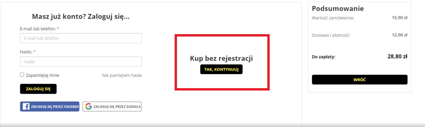 System zakupów nie wymagał nawet rejestracji 