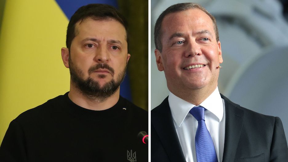 Wołodymyr Zełenski, Dmitrij Miedwiediew