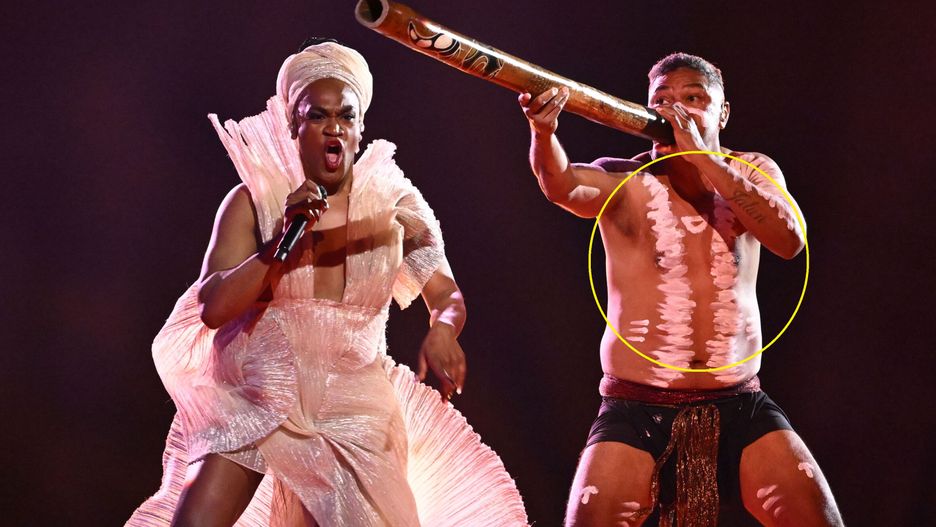 First Semi-Final of 68th Eurovision Song Contestepa11325651 Electric Fields representing Australia with the song 'One milkali (One blood)' perform during the first semi-final of the 68th Eurovision Song Contest (ESC) at Malmo Arena, in Malmo, Sweden, 07 May 2024. The ESC has two semi-finals, held on 07 and 09 May, and a grand final on 11 May 2024.  EPA/Jessica Gow/TT  SWEDEN OUT Dostawca: PAP/EPA.Jessica Gow/TT