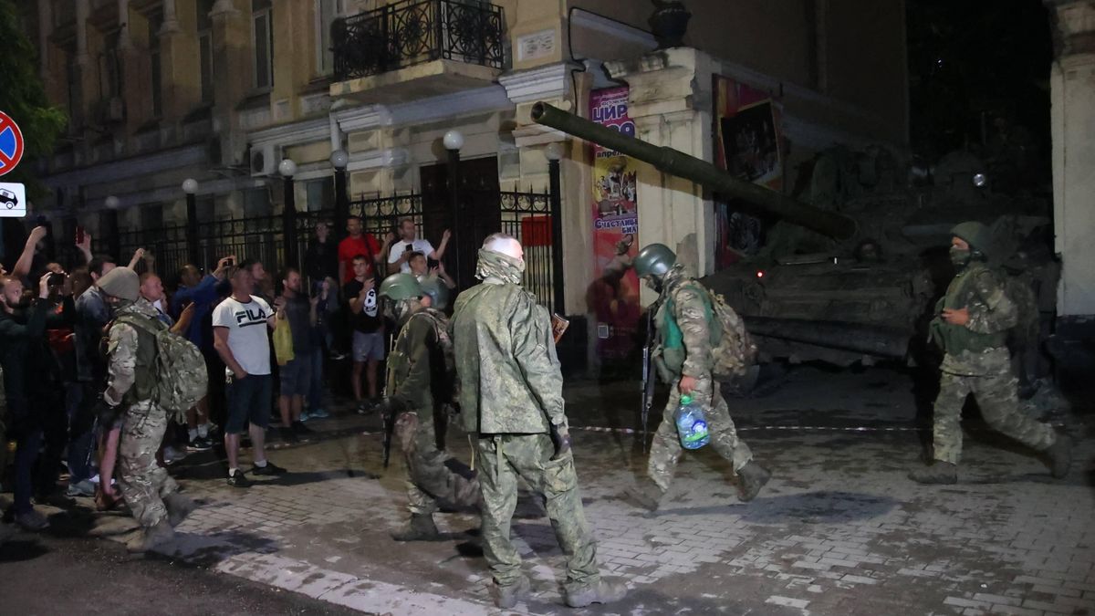 Grupa Wagnera w marszu na Kreml 24 czerwca 2023. Oddziały nie dotarły do Moskwy