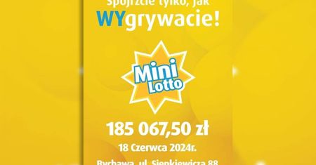 Kolejny szczęśliwy gracz z Lubelskiego! Wygrał ponad 185 tysięcy złotych w Mini Lotto