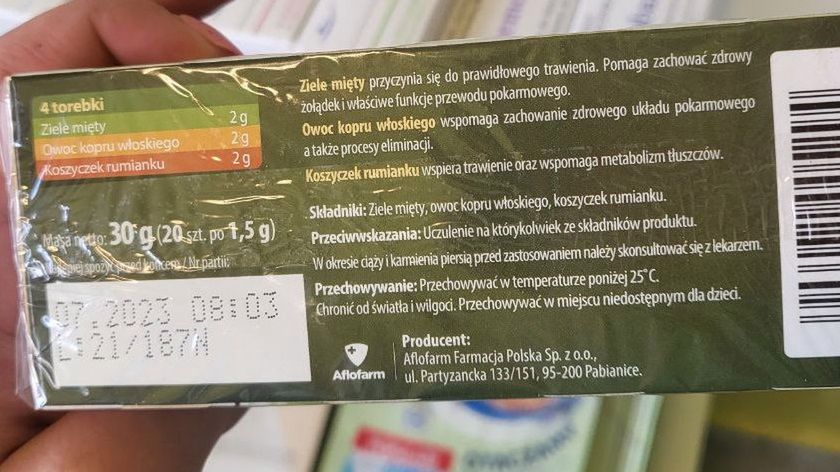 Większość herbatek ma podobny skład i działanie