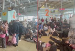 Paraliż na lotnisku. Modlin zaśnieżony. Tłumy pasażerów uziemione