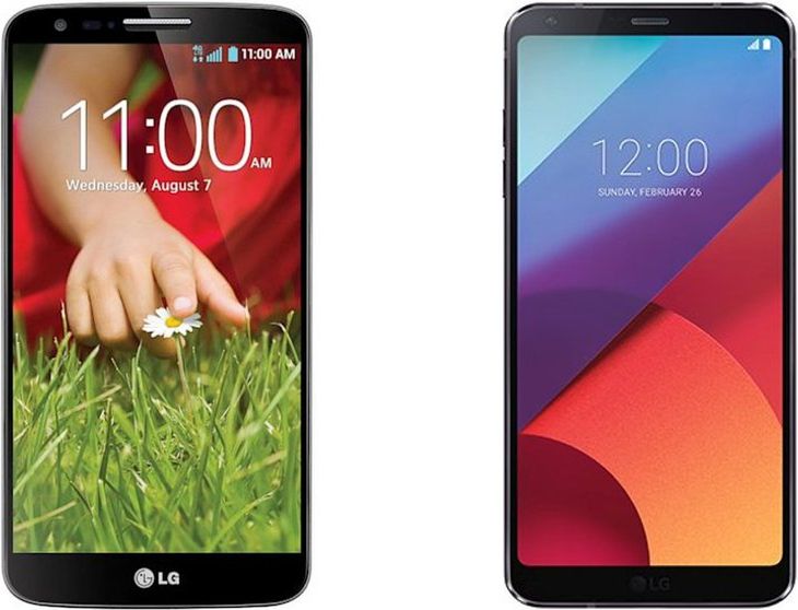 LG G2 i LG G6 - wizualnej przepaści nie ma