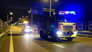 Słodków Pierwszy: Bus przewrócił się na S19