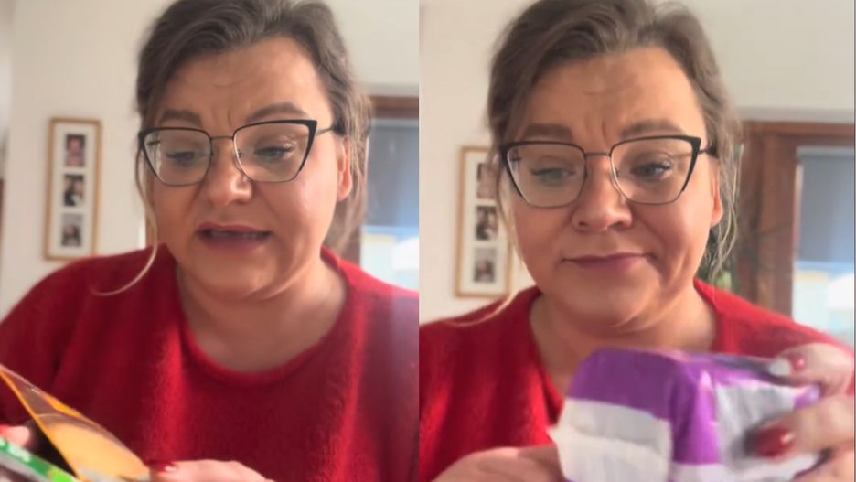 Pokazała paczkę od pracodawcy