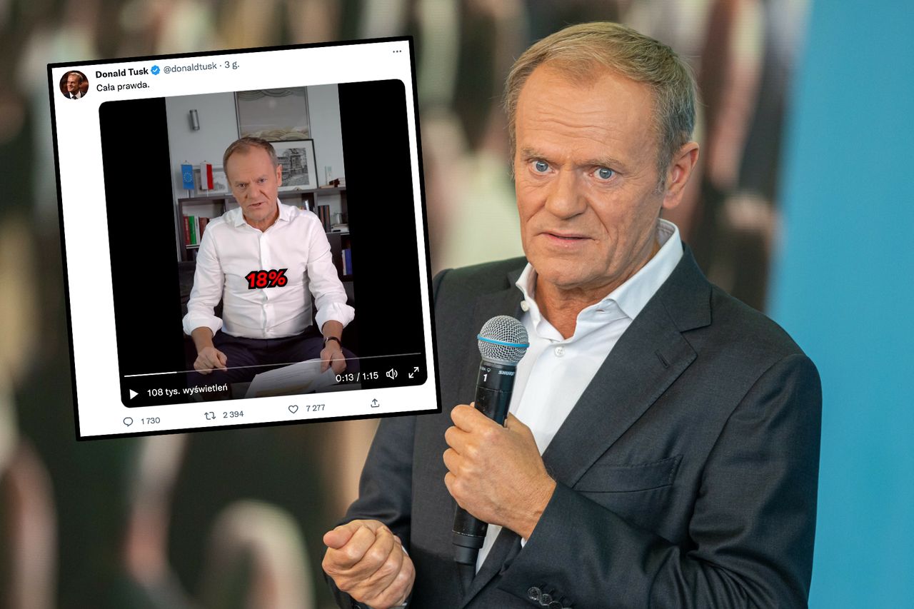 "Wybór jest prosty, jak nigdy". Donald Tusk publikuje nowy film